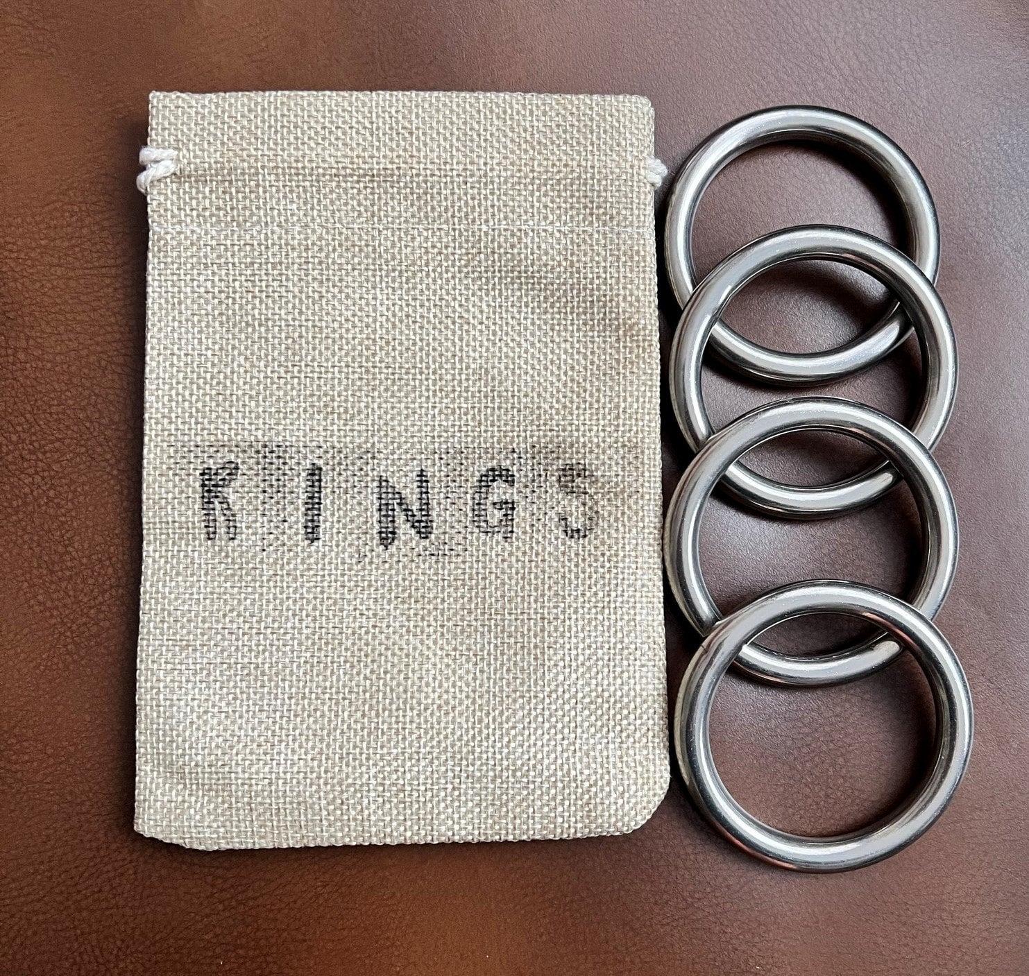 4th Rope Ring Rings - Large Stainless Steel - Pack 4 | The Art of Rope
